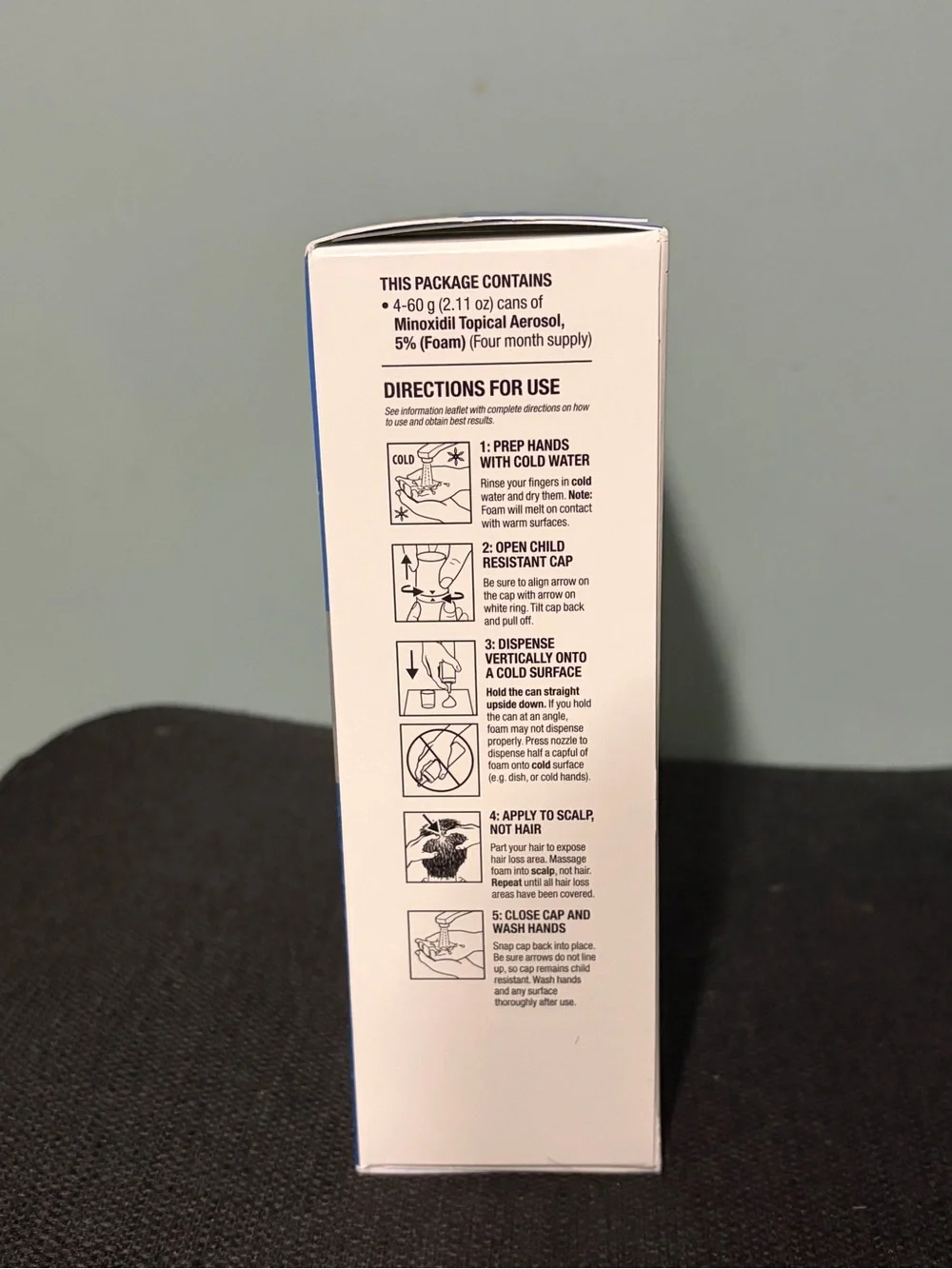 Berkley Jensen Minoxidil 5% Foam Hair Regrowth Treatment for Men - Blue